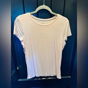 Express Women's Light Pink Short Sleeve Tee